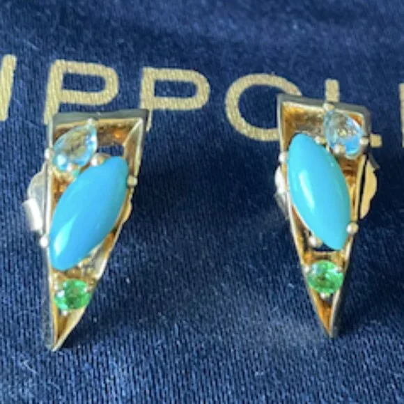 Ippolita18K Prisma Multi Stone Post Earring in Swiss